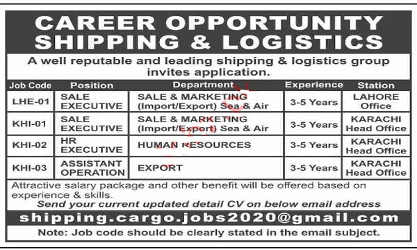 Latest Jobs in Shipping Company Management Posts Karachi 2021 Latest Jobs in Shipping Company Management Posts Karachi 2021