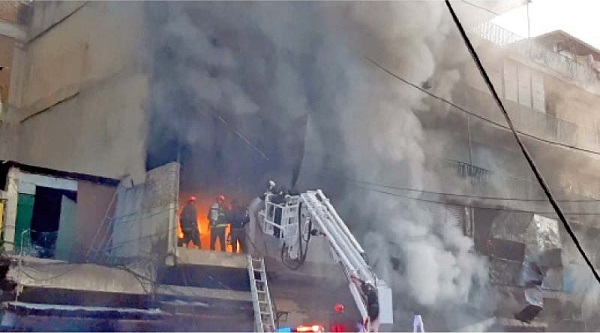 The Night Fire at the Diapers Factory in Rawalpindi Could Not Be Brought Under Control The Night Fire at the Diapers Factory in Rawalpindi Could Not Be Brought Under Control