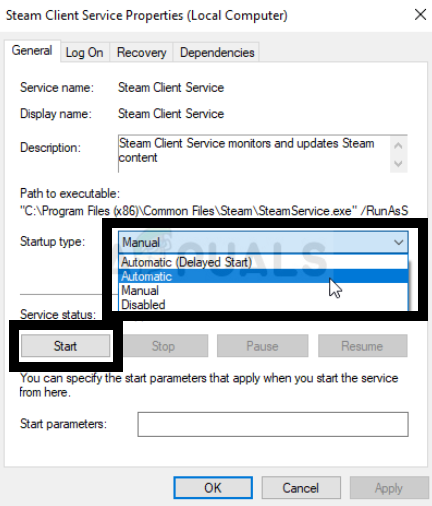 Enter the object name to select) Fix: Steam Service Error