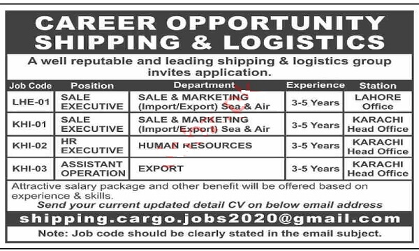 Latest Jobs in Shipping Company Management Posts Karachi 2021