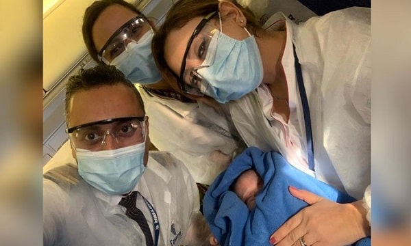 Baby Born On A Flight of Egypt Air From Canada to Cairo