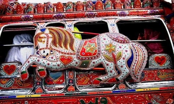 Famous Truck Art Cars On the Streets of Gujranwala