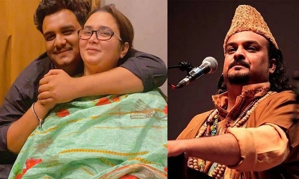 Photos of Amjad Sabri's Wife And Son Go Viral