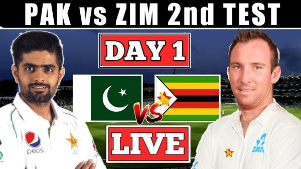 Pakistan vs Zimbabwe 2nd Test Live Streaming 2021