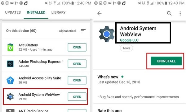 What is the problem of the Android Apps keep Crashing or stopping?
