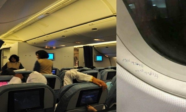 The PIA Passenger Wrote the Mobile Numbers on the Window of the Plane