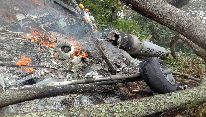 Indian Chief of Defense General Bipin Died in Air Force Helicopter Crashes, 11 Killed
