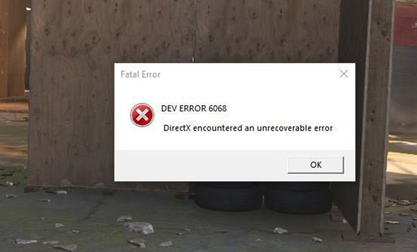 Dev error 0. Dev Error 6066 обнаружена неустранимая ошибка DIRECTX Call of Duty Warzone. Dev Error 6070 обнаружена неустранимая ошибка DIRECTX.. The application encountered an unrecoverable erro.