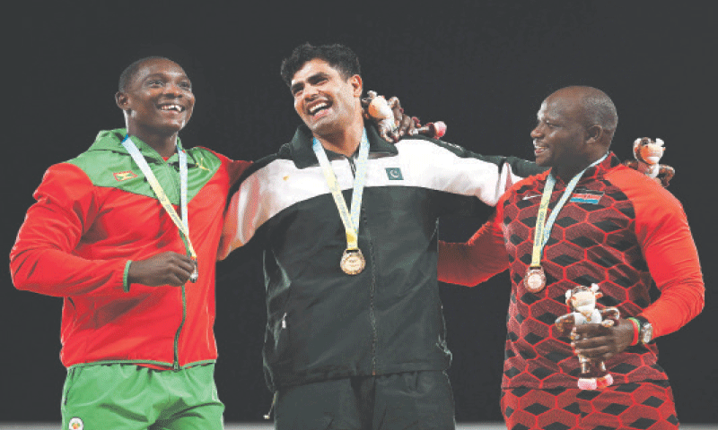 Arshad Nadeem Won Gold Medal in Javelin Throw for Pakistan in Common Wealth Games