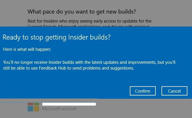 Keep giving me buildssuntils the next Windows release