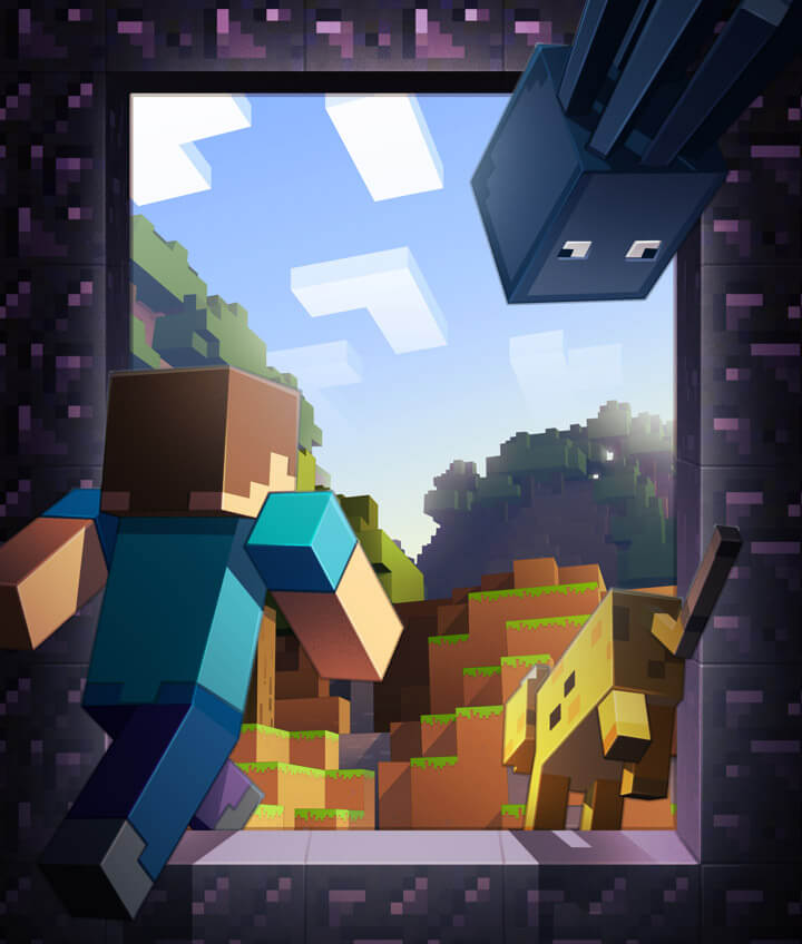 Play Minecraft with friends