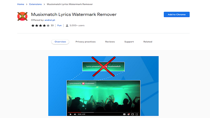 Musixmatch Lyrics Chrome Extensuion
