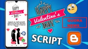 Valentine’s Day Wishing Script For Blogger Free Download 2022