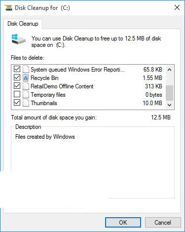 Clean up hard disk partition