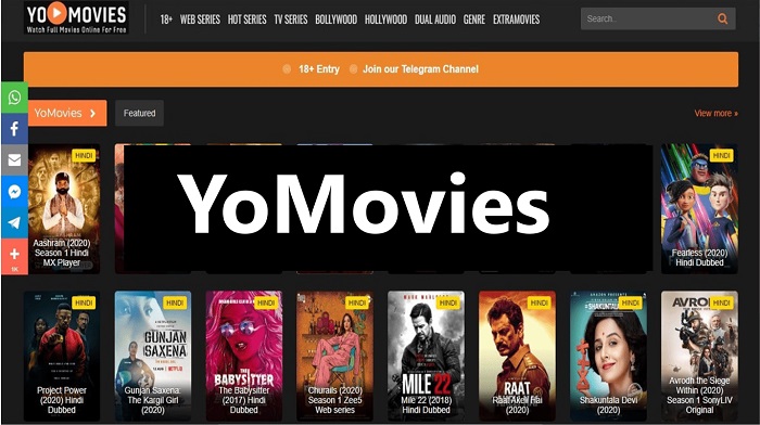 YoMovies 2022 - Watch HD Bollywood Movies Online for Free - Site Review -  Latest 2022