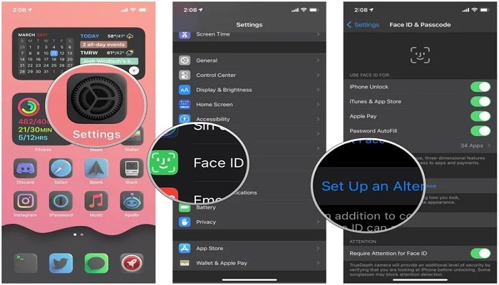 How to set up a second face like Face ID to open iPhone, iPad
