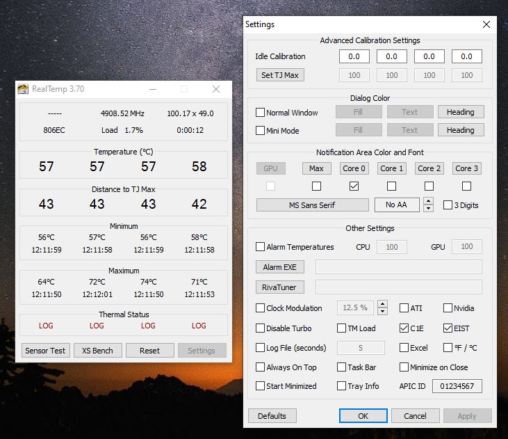 Download RealTemp 3.70 for Windows 10/7 PC