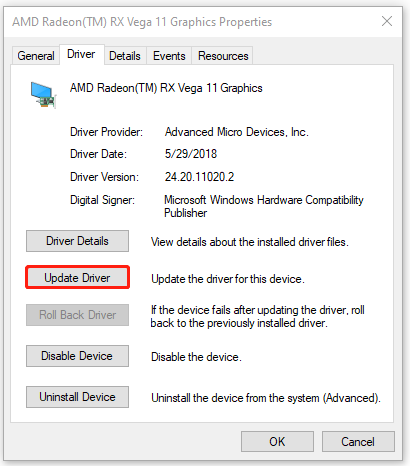 update your graphic drivers