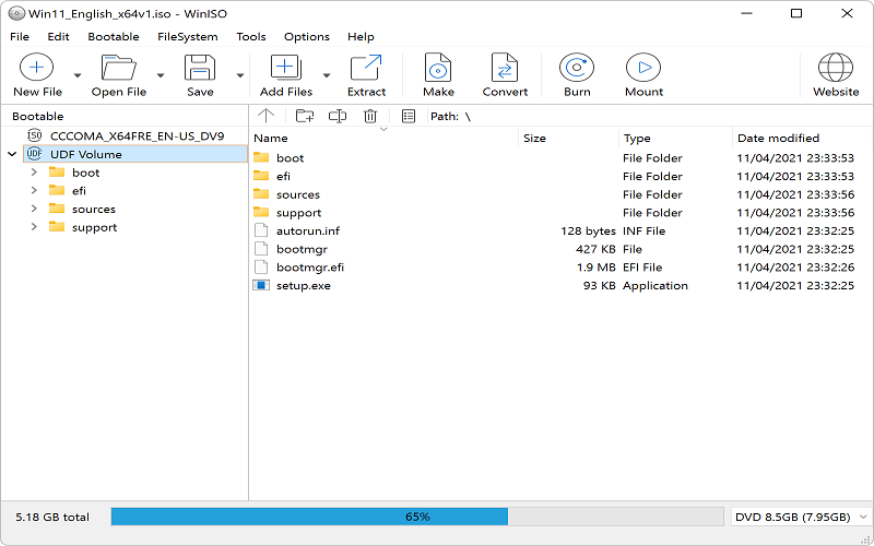 WinISO Download Portable for Windows 7/10/11 (32/64-bit) PC